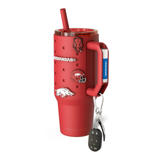 Thicc Buddy 40oz | Arkansas Razorbacks | Skin + Budz Bundle